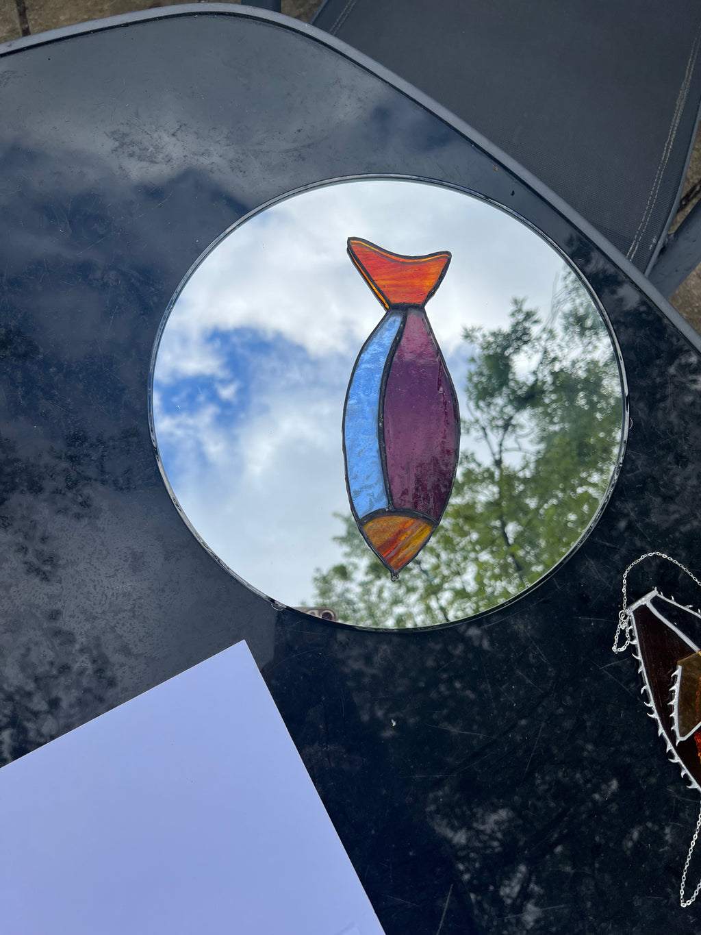 Catch the light of the sea - Ocean Whimsy Stained Glass Fish